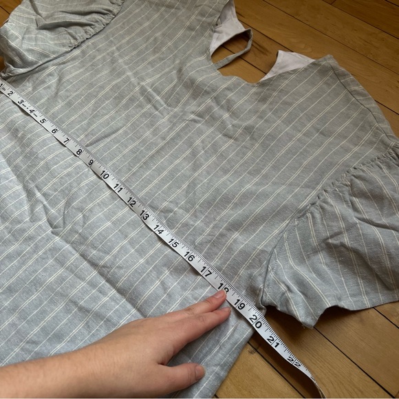 drop waist ruffle hem shift dress - local ethical sustainably made size medium - Picture 7 of 8